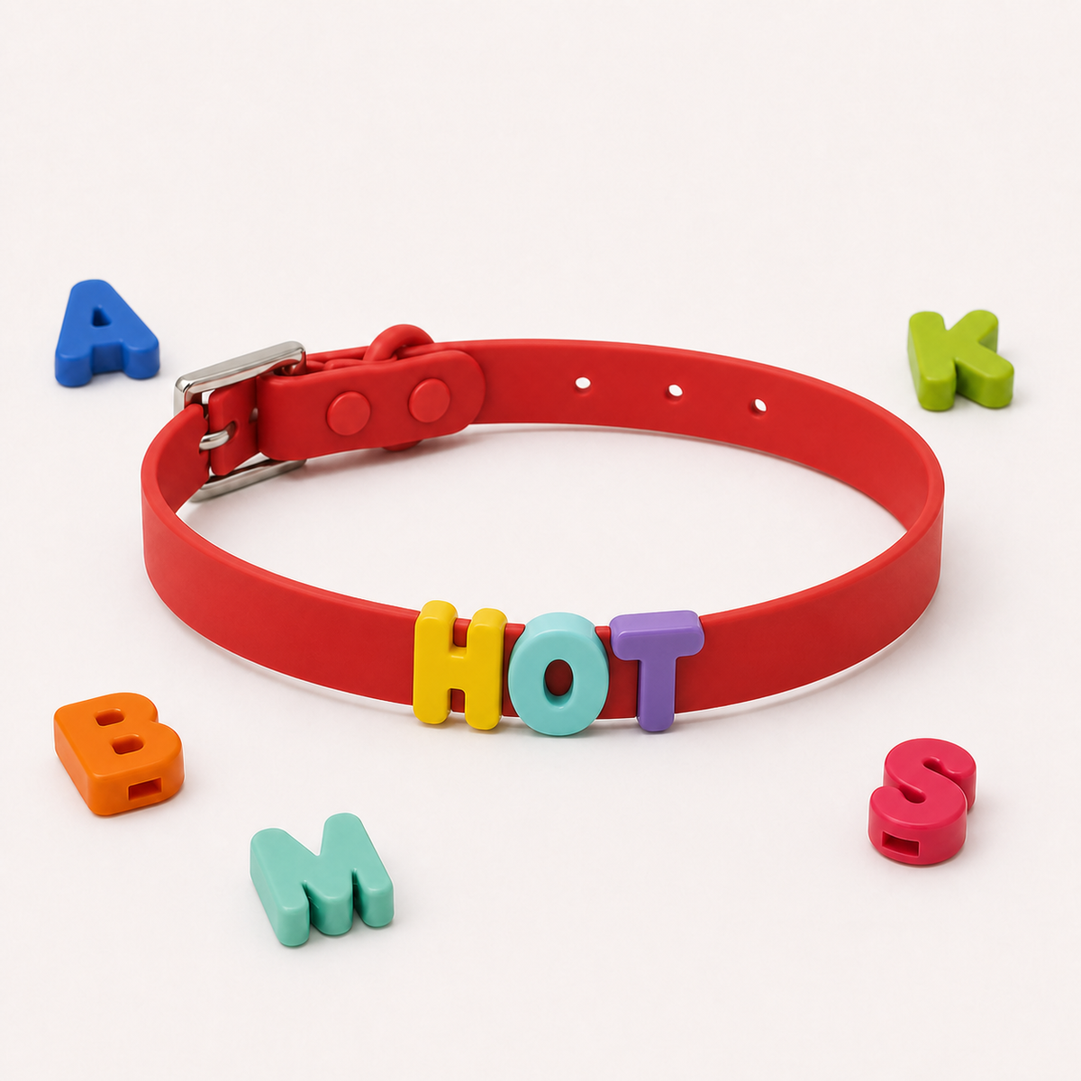 Red Custom Pet Collar