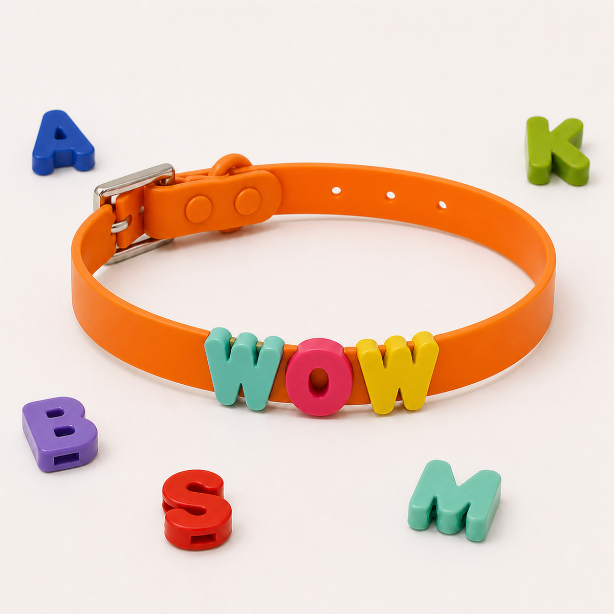 Orange Custom Pet Collar