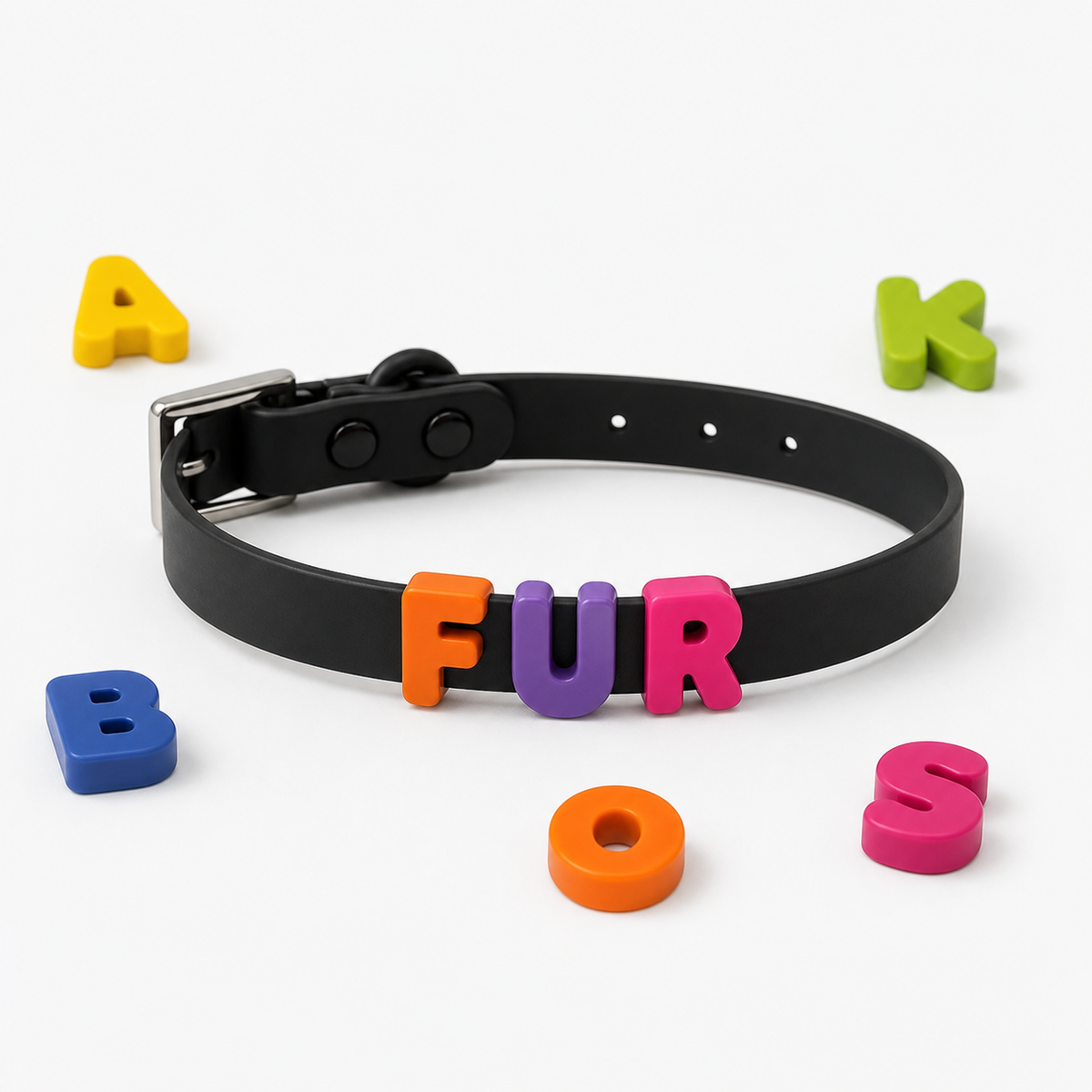 Black Custom Pet Collar