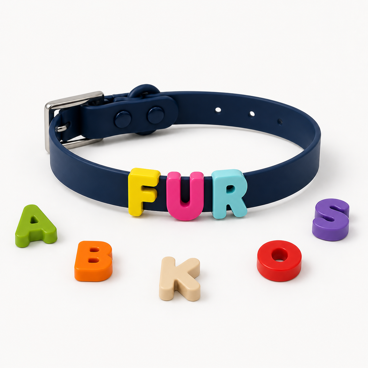 Dark Blue Custom Pet Collar