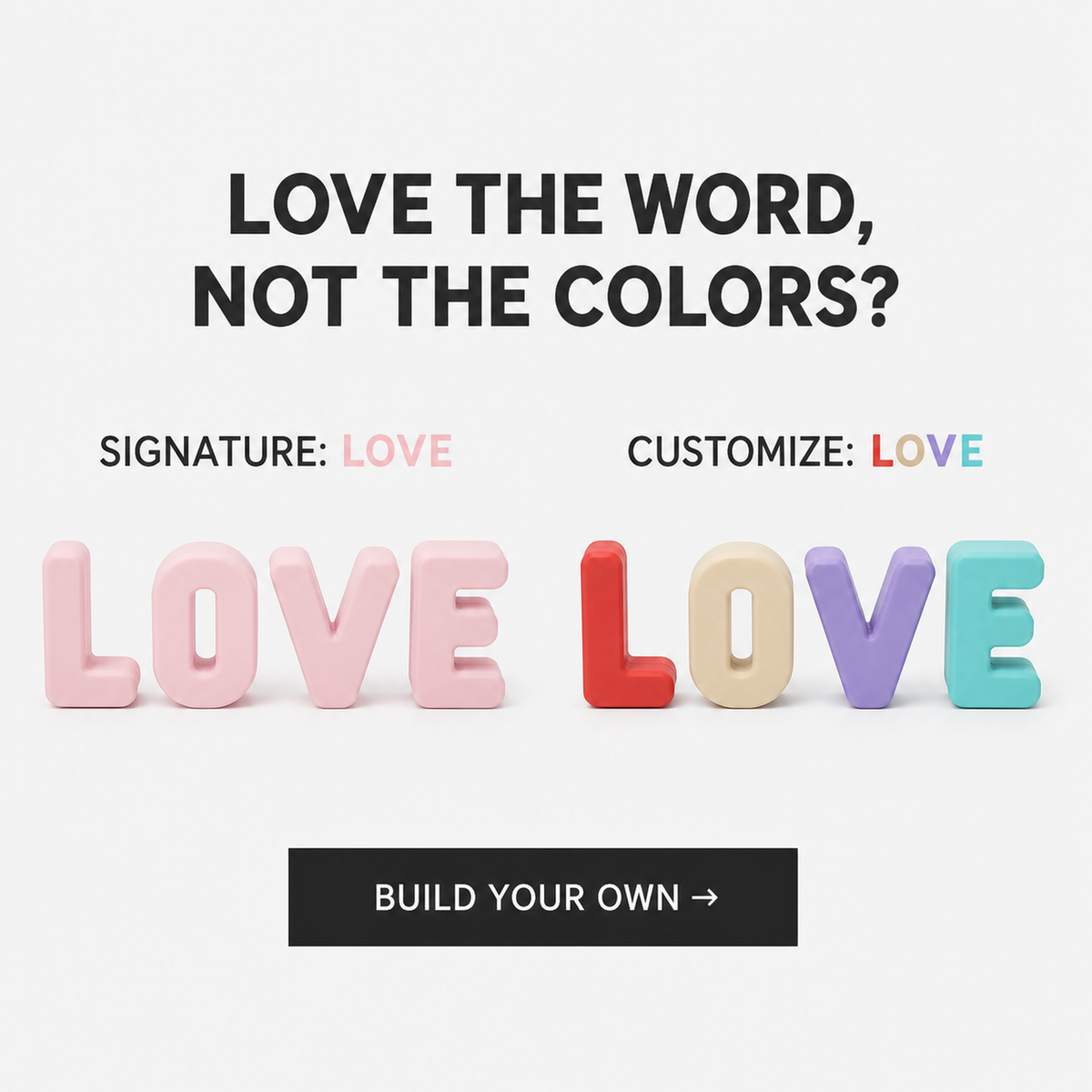 LOVE Word Set
