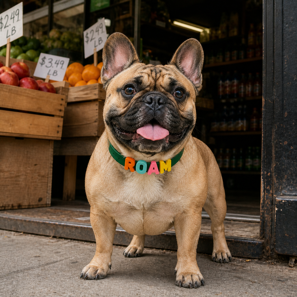 Dark Green Custom Pet Collar