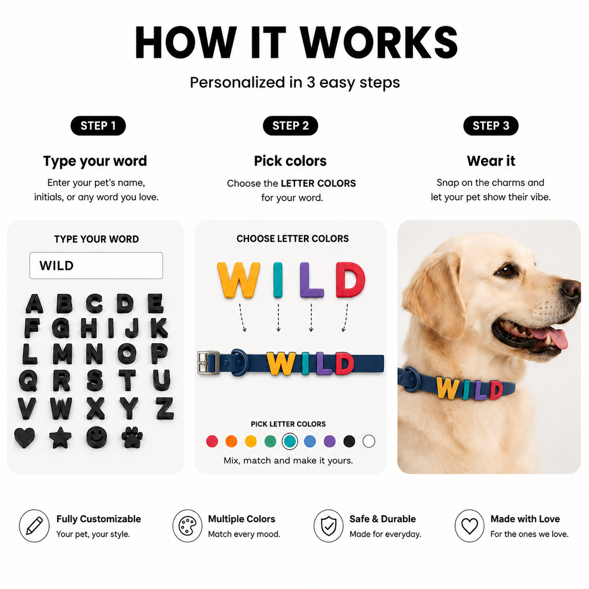 Build Your Word — Interchangeable Letters